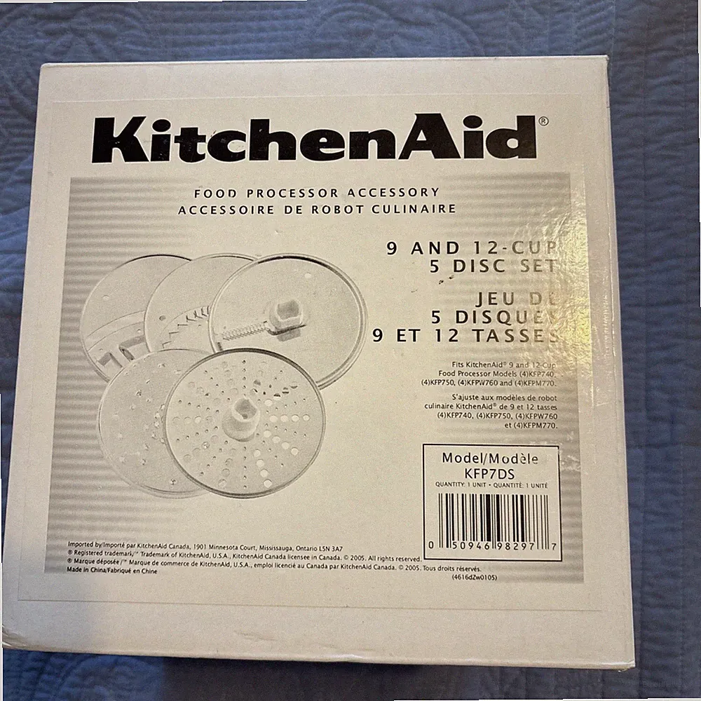 KitchenAid Food Processor 5 Disc Set KFP7DS For 9&12 Cup KFP740 750, KFPW760 770