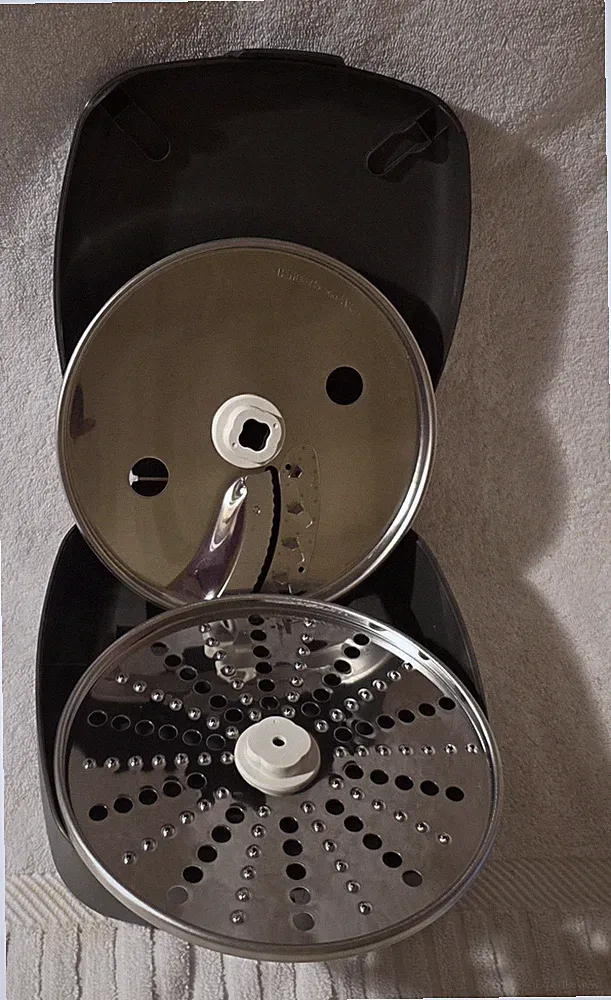 KitchenAid Food Processor Attachment Blades with Gray Hard Plastic Case