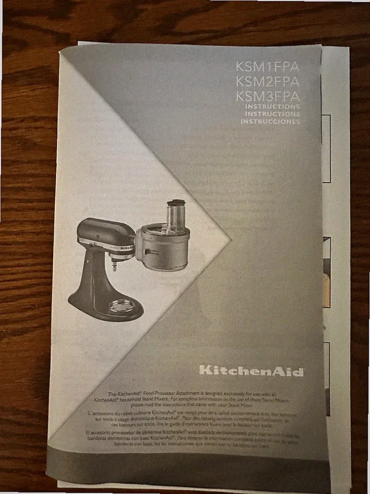 KitchenAid Food Processor Attachment with Dicing Disc, Model KSM2FPA