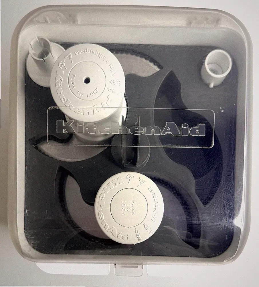 KitchenAid Food Processor Attachments Blades & Storage Box for KFP1333 KFP1344