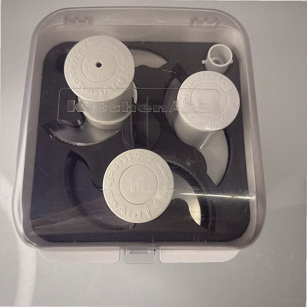 KitchenAid Food Processor Blade Disc Set (White) Hub Slicing Shredding