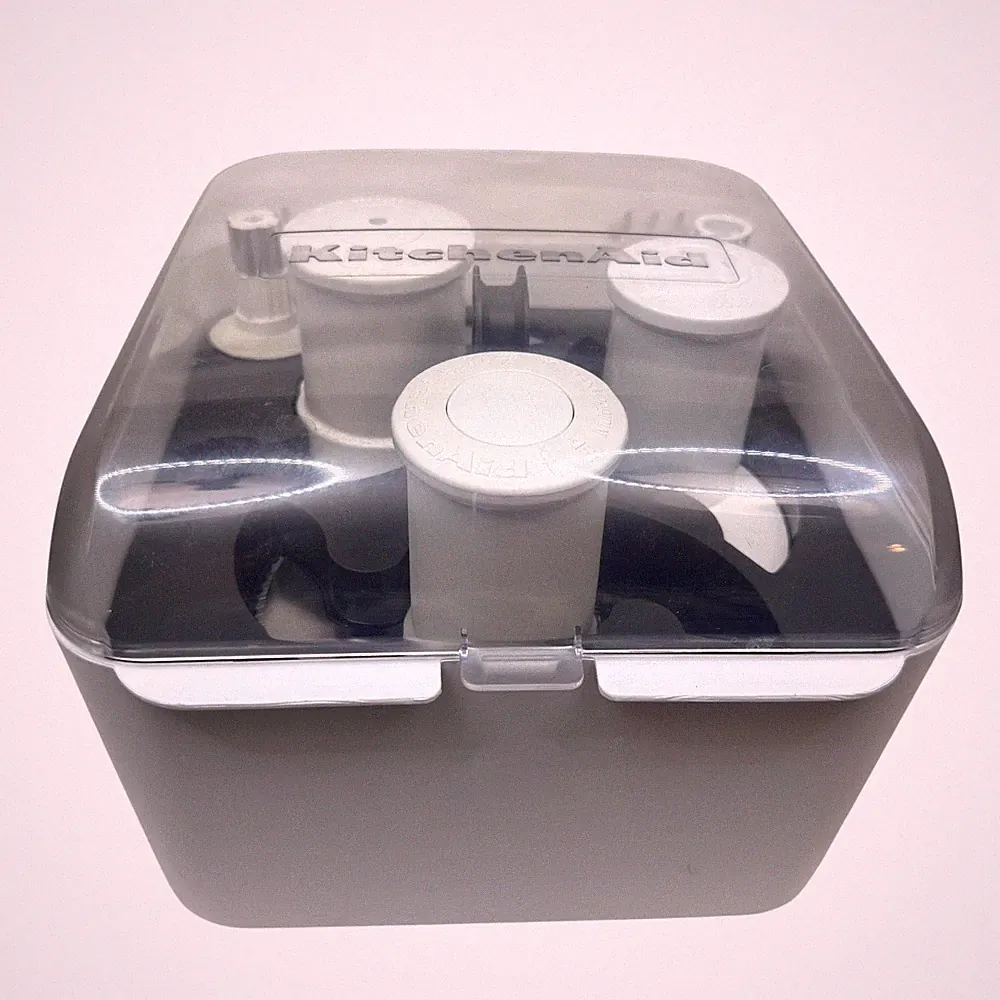 KitchenAid Food Processor Case Kit Blade Storage with Multipurpose & Dough