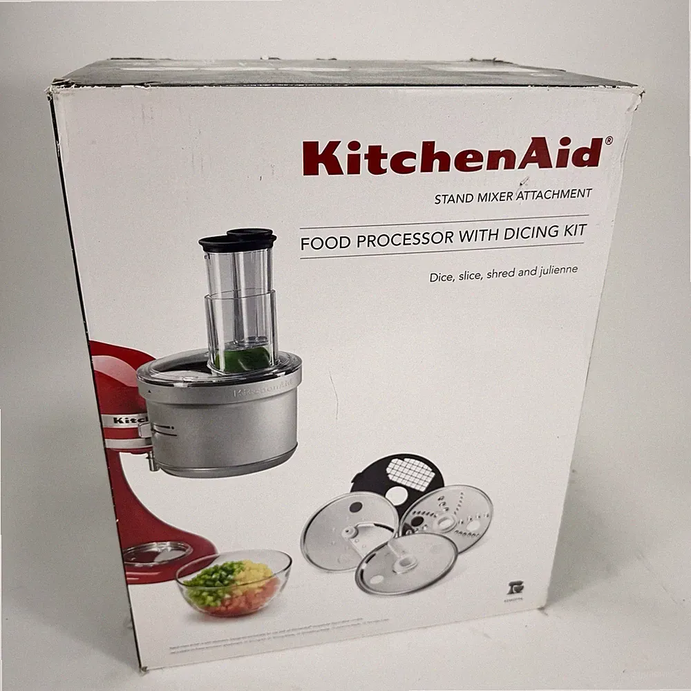 KitchenAid Food Processor Dicing Kit Stand Mixer Attachment KSM2FPA Open Box