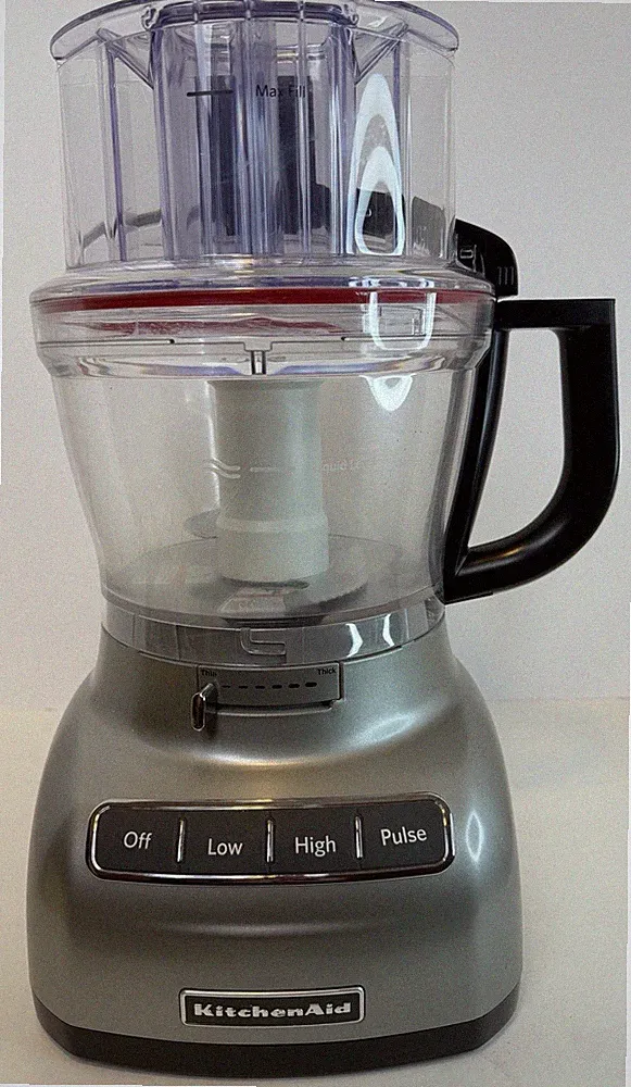 KitchenAid food processor equipped with the ExactSlice external slicing control