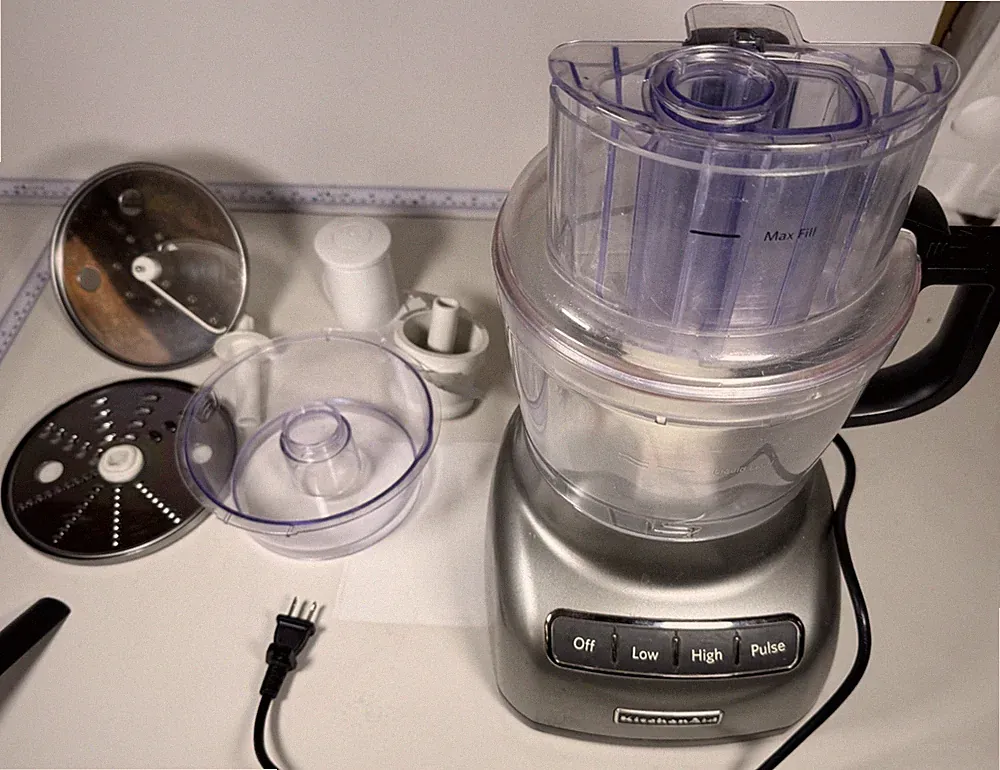 KitchenAid Food Processor ExactSlice 7 Cup Liquid Gray KFPO922CUO Works