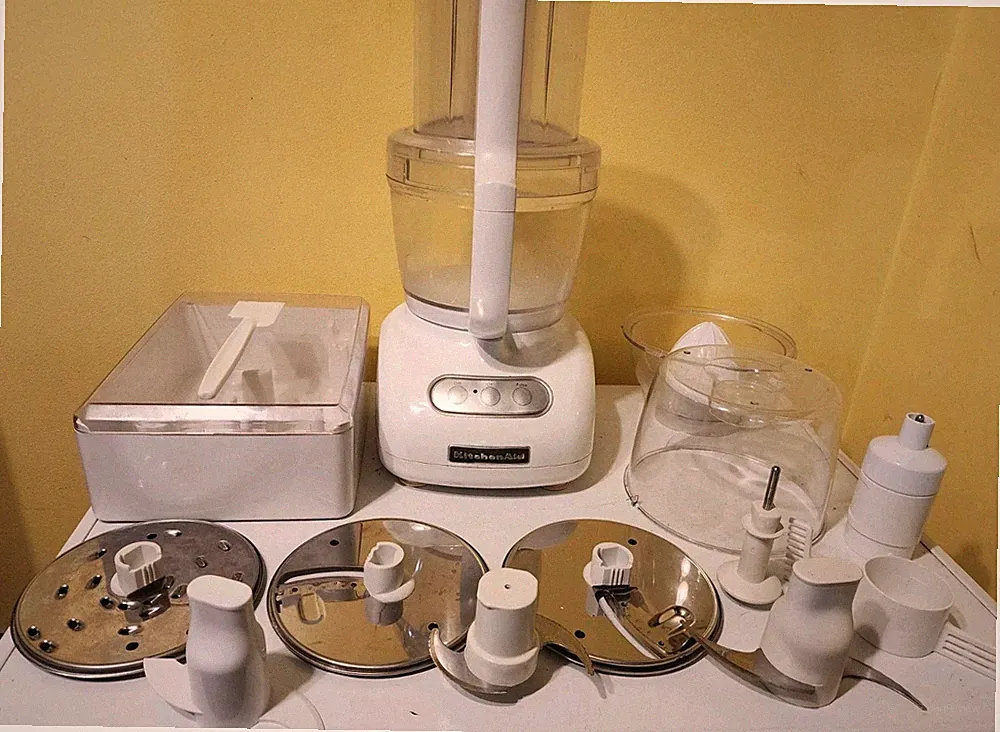 Kitchenaid Food Processor KFP750WH0 White Lots Of Attachments Tested GORGEOUS!