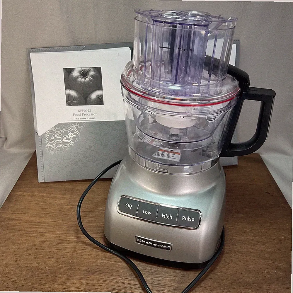 KitchenAid Food Processor Silver 9-Cup KFP0922CU0 Kitchen Essential 9-Cup