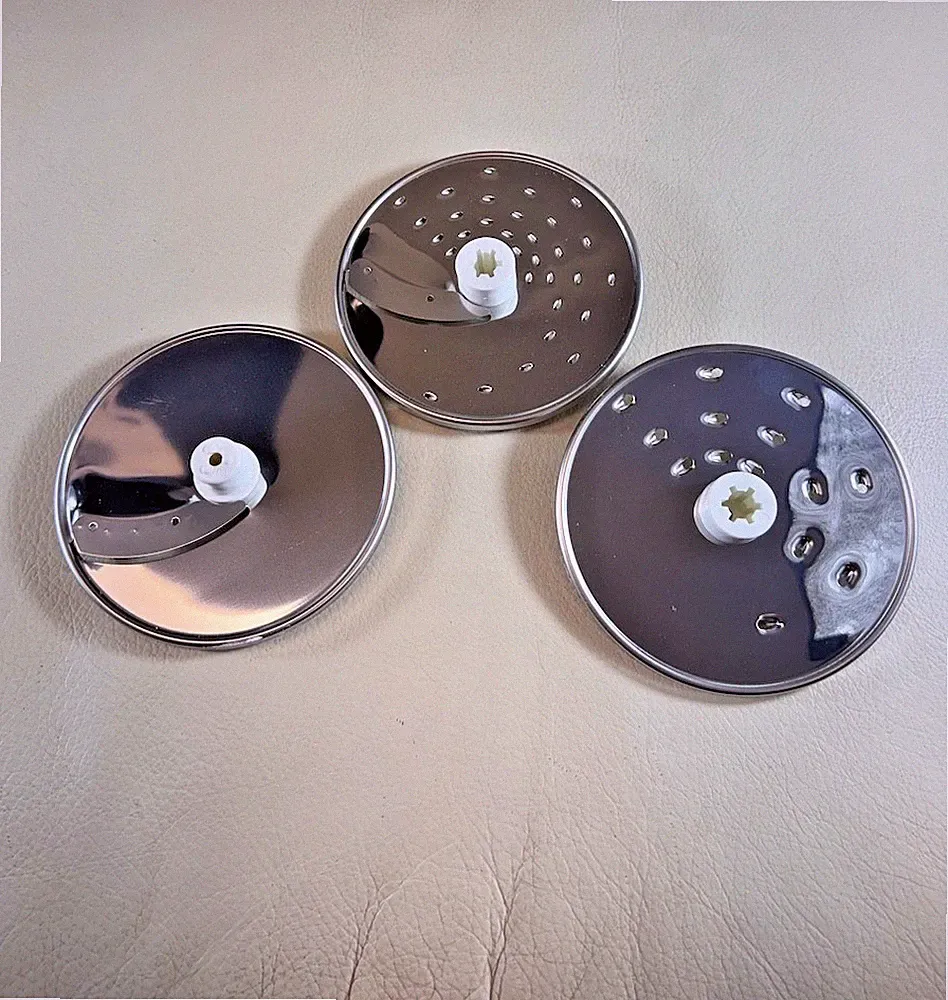KitchenAid Food Processor Slicing Disc Blades for Model KFP600 OEM Lot of Three