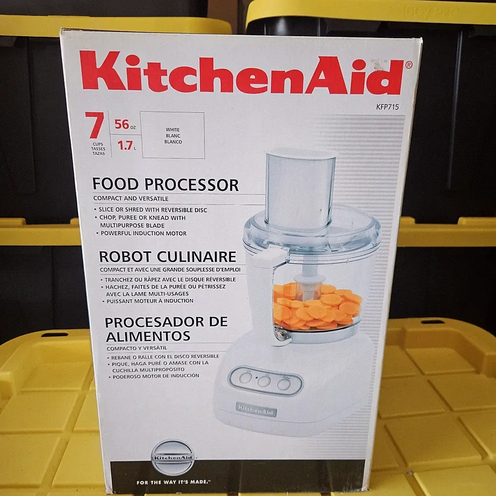 KitchenAid Food Processor - White KFP715 - New Open Box