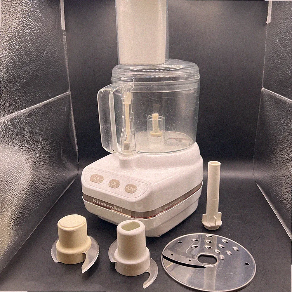 KitchenAid Food Processor White Little Ultra Power KFP350WH 5 Cup Blades Grater