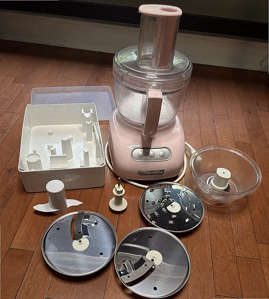 KitchenAid Full-Size Food Processor Pink w/ Blades, Slicer & Shredder 2-Speed