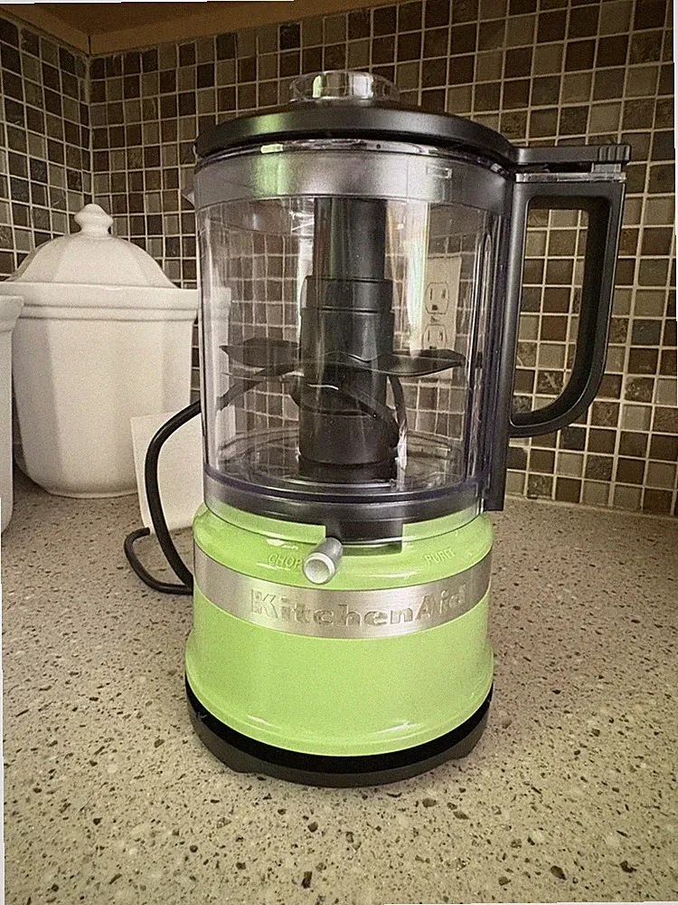 KitchenAid KFC0516 Full-Size Food Processor Green Dishwasher-Safe Pulse Control