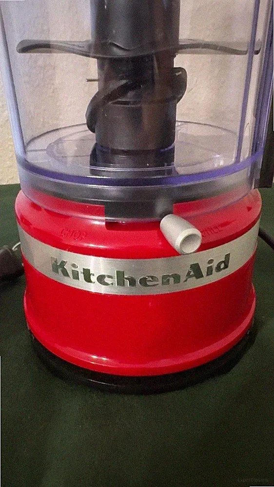 KitchenAid KFC3100 3-Cup Mini Food Processor, Red, 2-Speed, Base Bowl Lid Blade