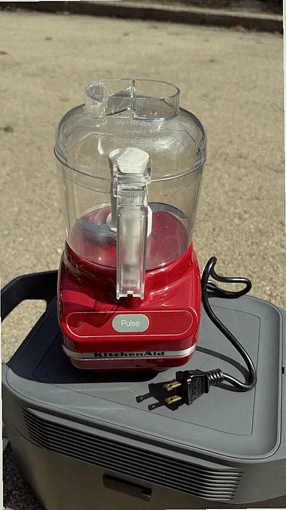 KitchenAid KFC3100ER 3.5 Cup Mini Food Processor Red Tested Working