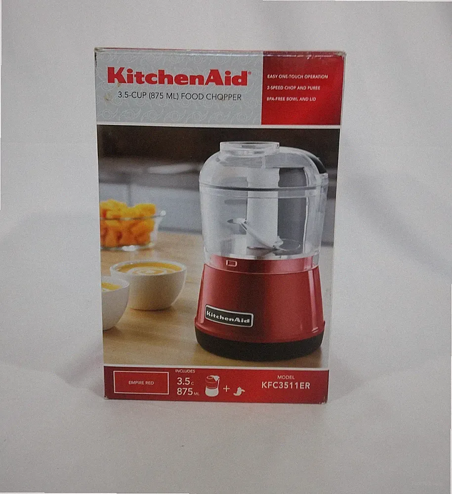 KitchenAid KFC3511ER 3.5 Cup Food Chopper 2 Speeds Empire Red