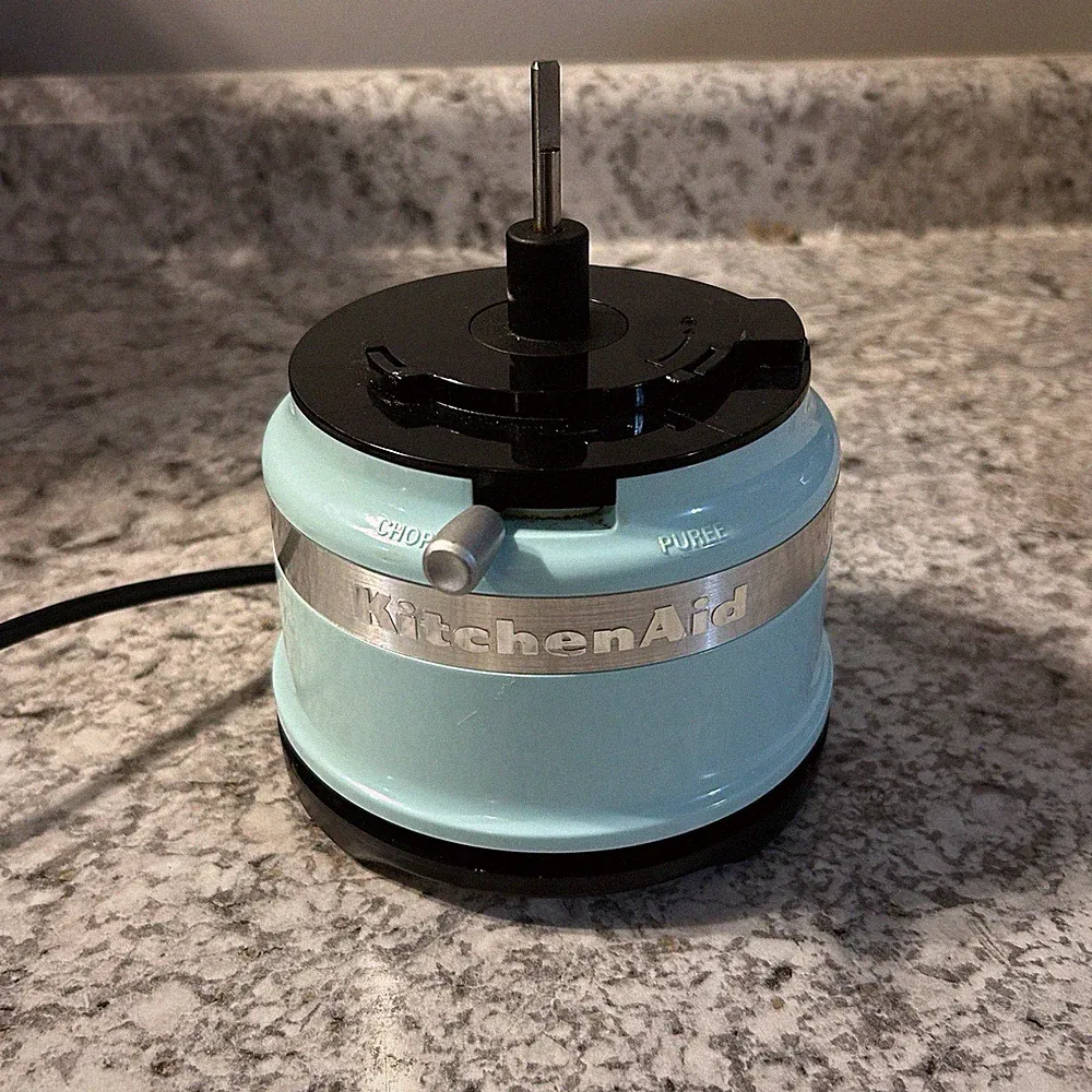 KitchenAid KFC35161C Mini Food Processor 3.5 Cup Capacity Ice Blue Motor Base