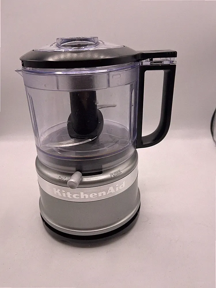 KitchenAid KFC3516CU 3.5 Cup Mini Food Processor 240W Silver/Black Pulse Tested