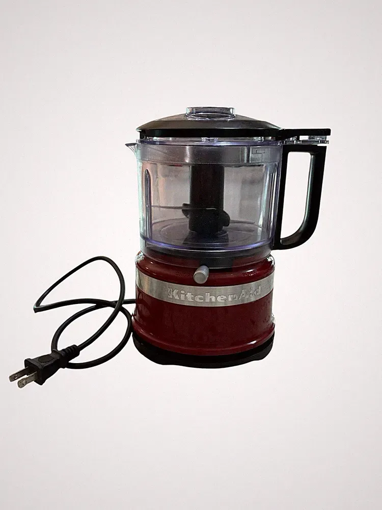 KitchenAid KFC3516ER 3.5 Cup Mini Food Chopper Food Processor Red Tested