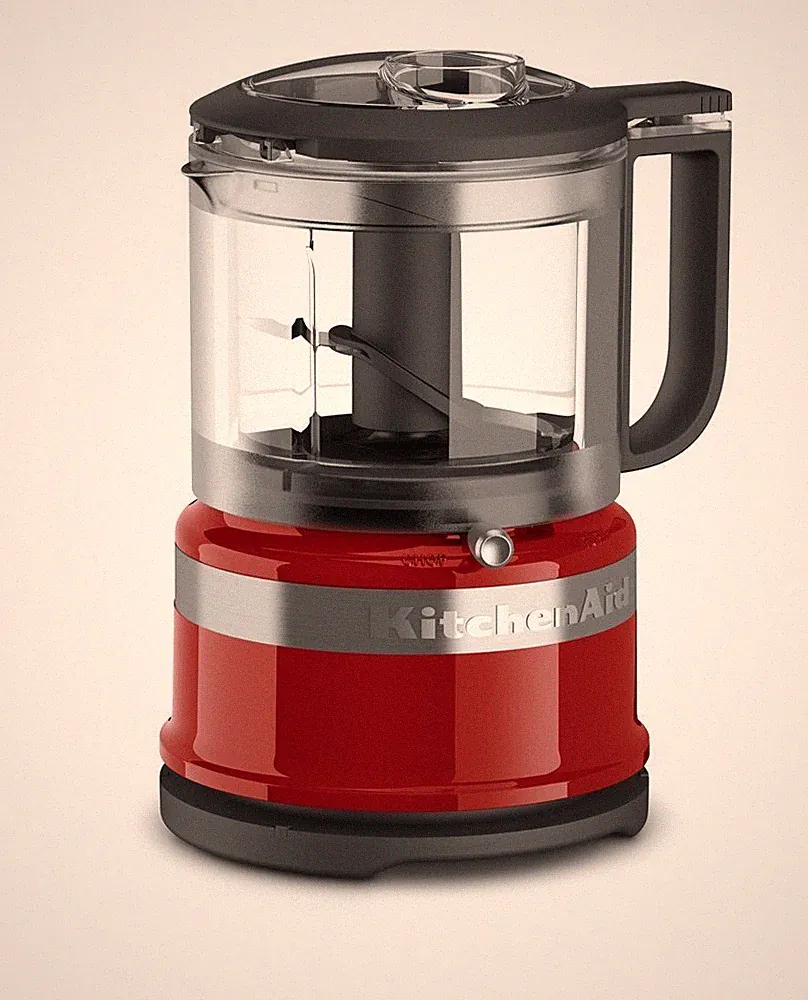 KitchenAid KFC3516ER 3.5 Cup Mini Food Processor, Empire Red