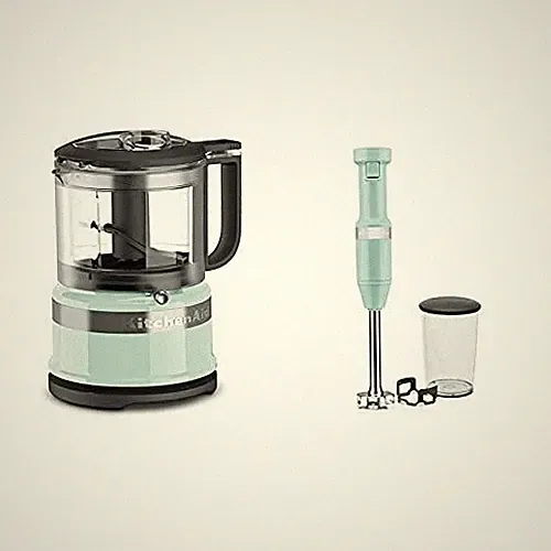 KitchenAid KFC3516IC 3.5 Cup Food Chopper, Ice & KHBV53IC Variable Speed Corded