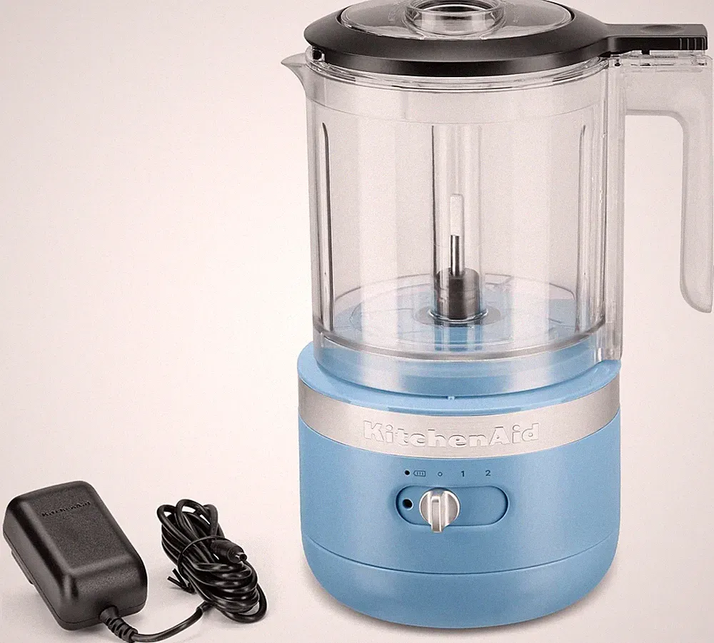 KitchenAid KFCB519 5Cups Rechargeable Battery Cordless Food Chopper, Blue Velvet