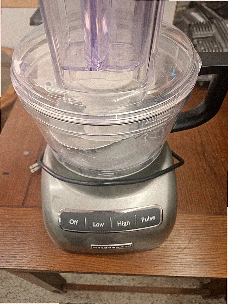 KitchenAid KFP0711CU 7-Cup Food Processor Contour Silver Tested Working Complete