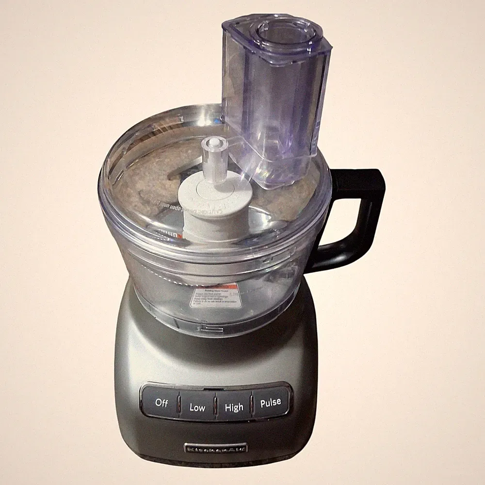 KitchenAid KFP0711CU 7-Cup Food Processor, Contour Silver w/ 3 Attachments