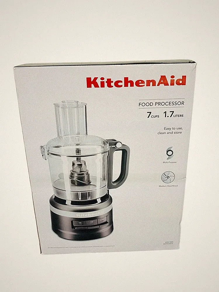 KitchenAid KFP0718BM 7 Cup 1.7 Liters Food Processor - Black Matte NEW