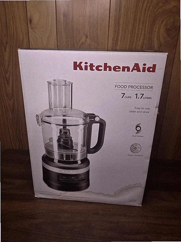 KitchenAid KFP0718BM 7-Cup Food Processor Black New Open Box