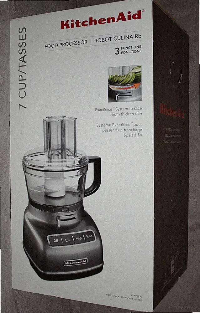 KitchenAid KFP0722QG 7-Cup Food Processor Appliance Liquid Graphite NEW