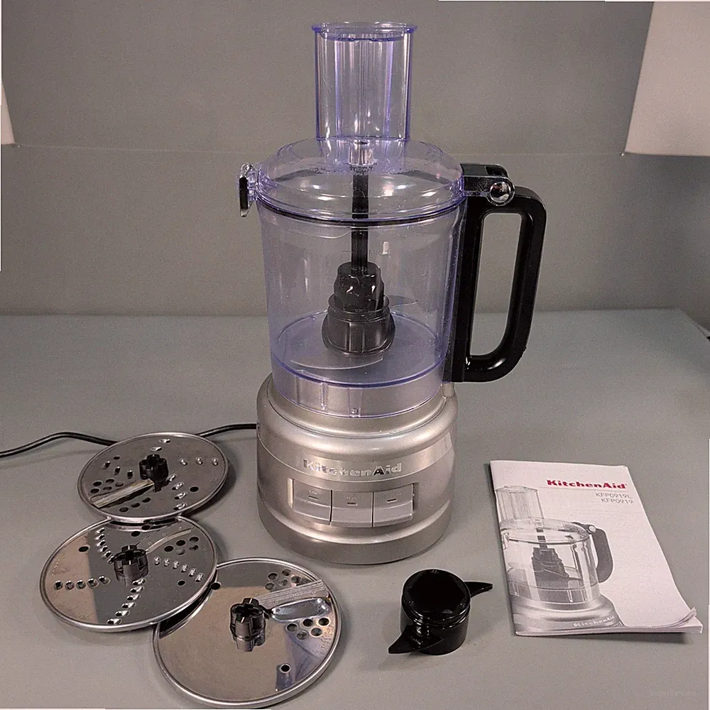 KitchenAid KFP0919 9-Cup Food Processor Contour Silver 3 Discs Blade Manual