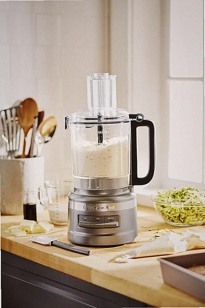 KitchenAid KFP0919CU 9 Cup Plus Food Processor, Contour Silver