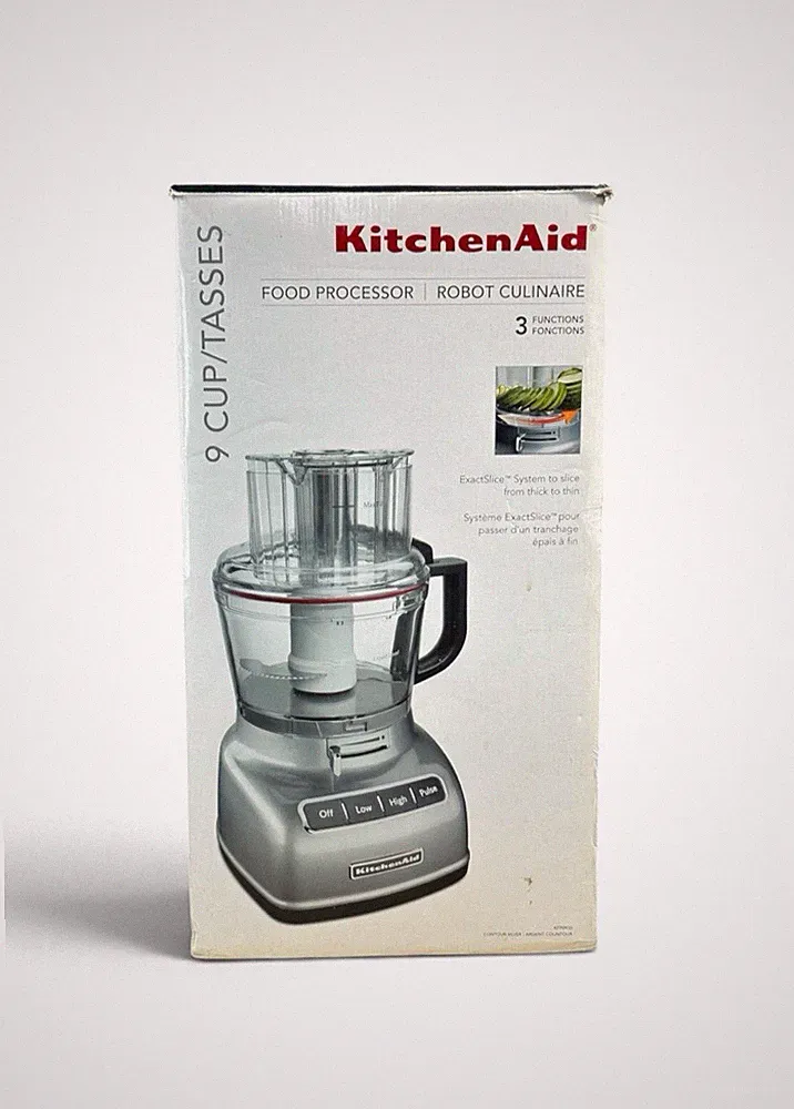 KitchenAid KFP0933 9 Cup Food Processor Contour Silver New Open Box