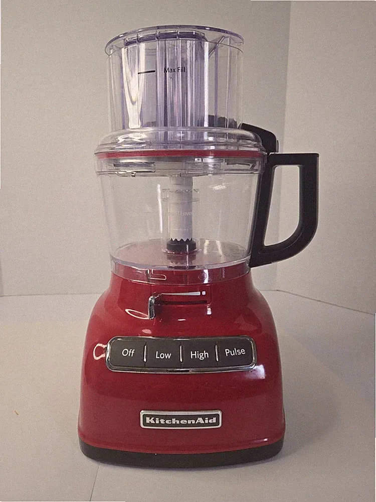 KitchenAid KFP0933ER 9 Cup Food Processor Red w/ Attachments