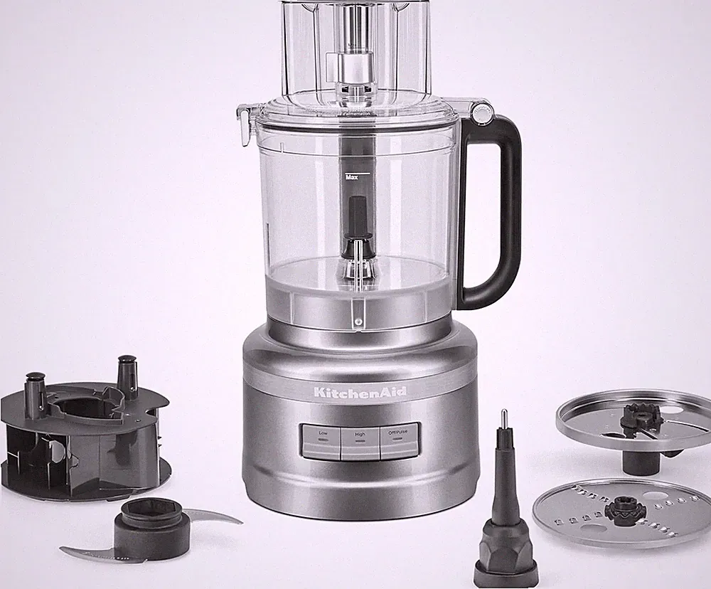 KitchenAid KFP1317CU 13 Cup Food Processor, Contour Silver