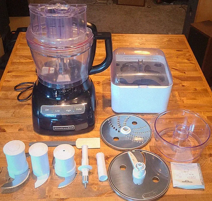 KitchenAid KFP1333 13-Cup Food Processor w/ Case of Accessories and Blades