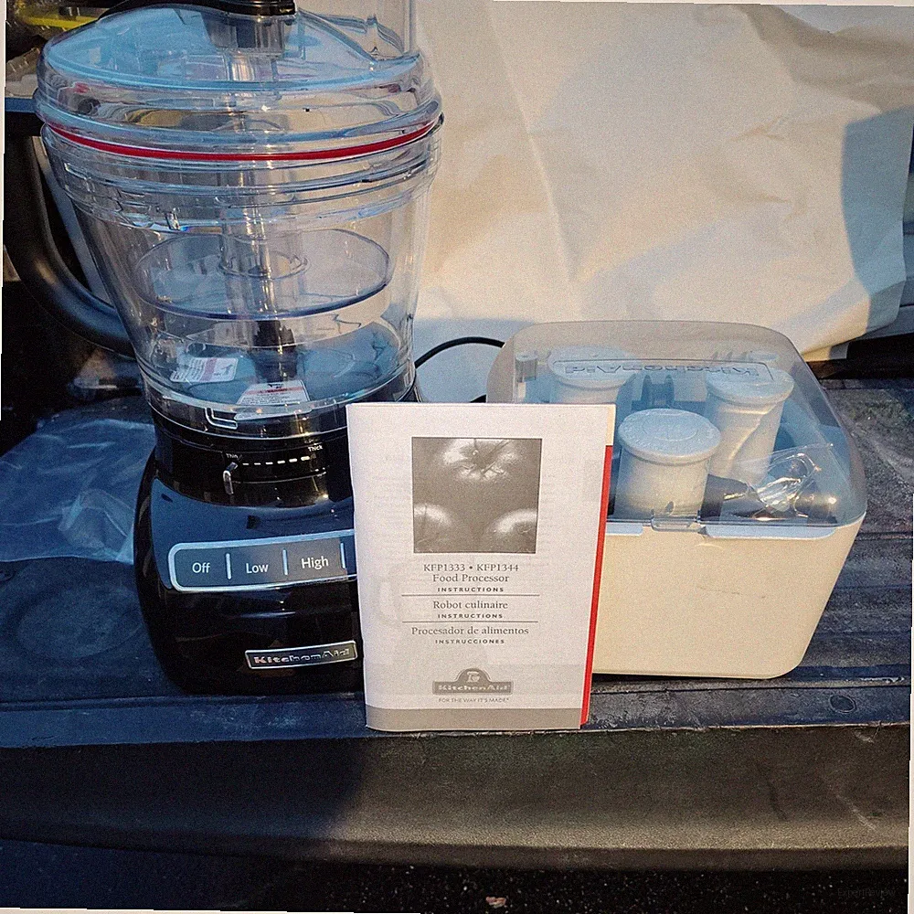 KitchenAid KFP1333WHO 13 Cup Food Processor & Chopper w/Accessories Wide Mouth