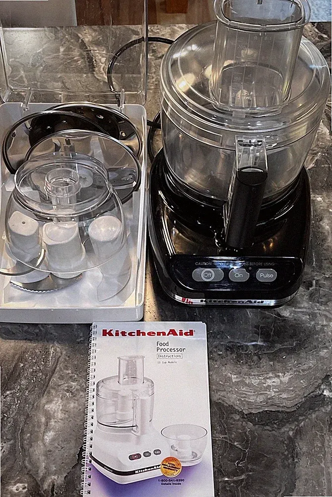 KitchenAid KFP600 OB Ultra Power Plus 11 Cup Food Processor Manual & Accessories