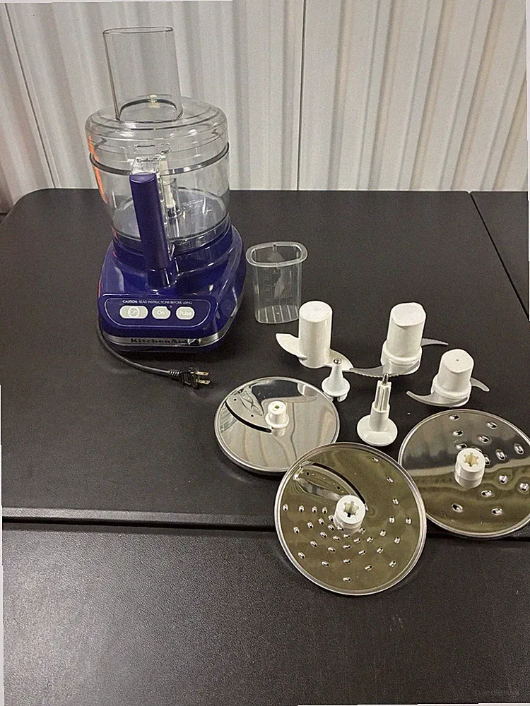 KitchenAid KFP600OB Food Processor11-Cup Complete Attachments Case Tested