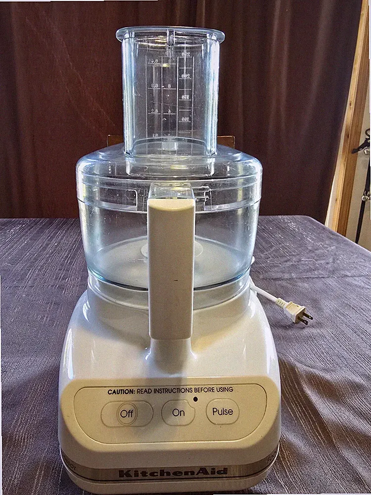 ***KitchenAid*** KFP600WW Food Processor White Bowl Lid S Blade WORKS!