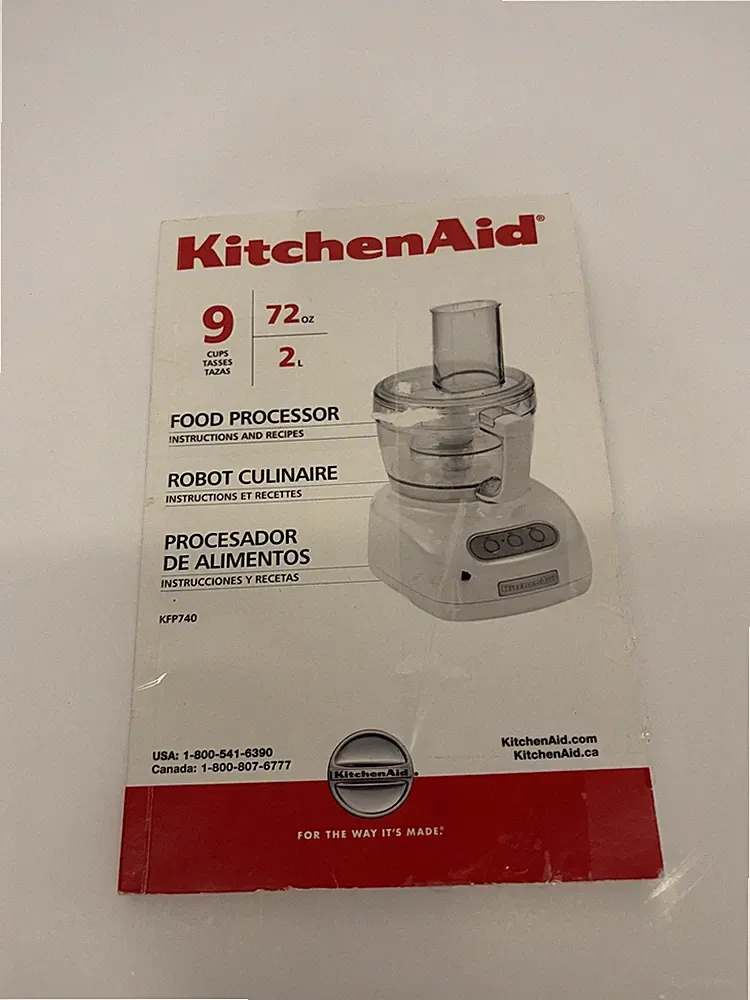KitchenAid KFP740 9 Cup Food Processor Instruction Manual