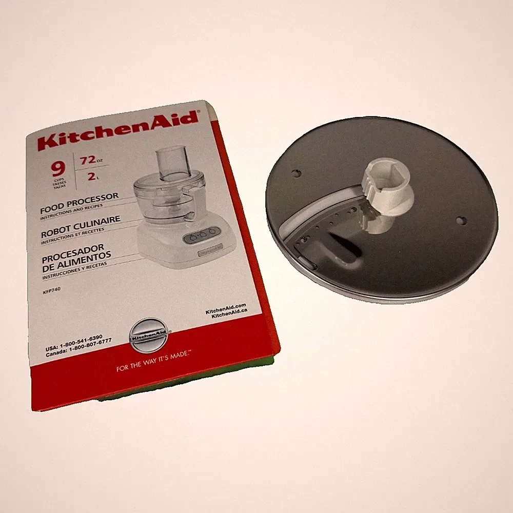 KitchenAid KFP740 9-Cup Food Processor Slicing Disc Blade NO MANUAL