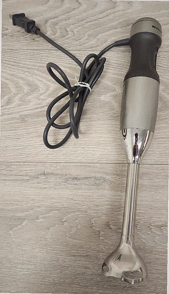 KitchenAid KHB1231CU Immersion Blender 2 Speed Silver Gray Tested Working