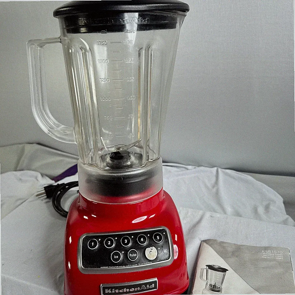 KitchenAid KSB1570ER Empire Red 5 Speed Classic Blender 56oz 1.75L Tested