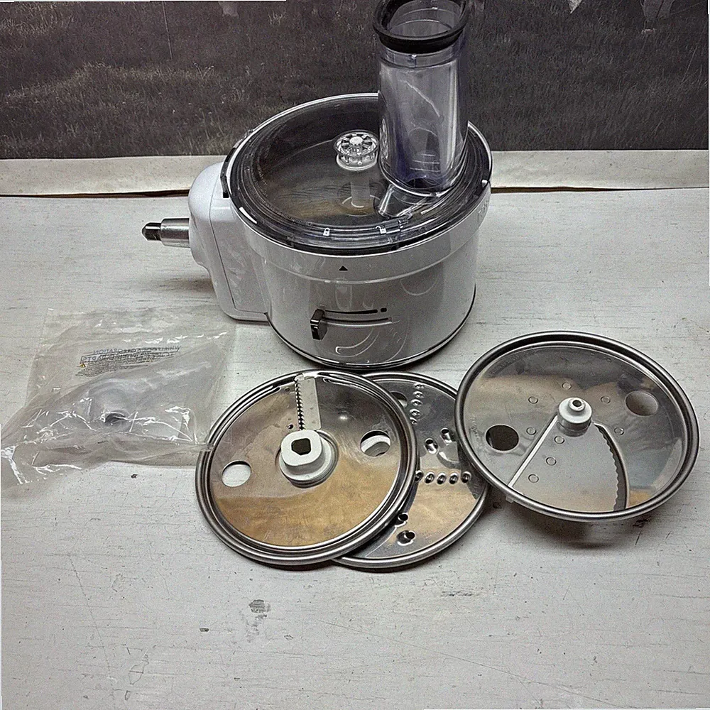 KitchenAid KSM1FPA Food Processor Attachment Complete with Blades White