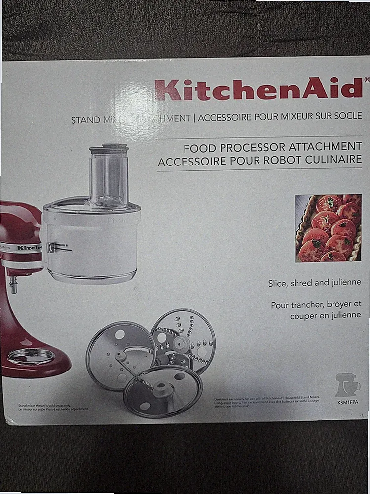 KitchenAid KSM1FPA Food Processor Attachment Slice Shred Julienne Stand Mixer