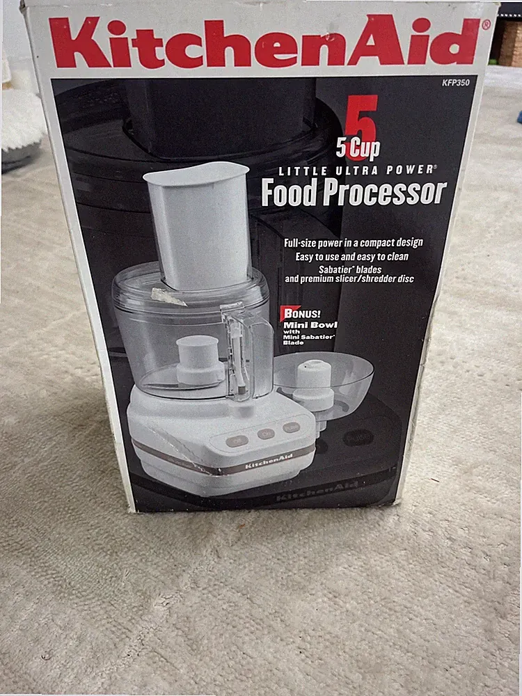 Kitchenaid Little Ultra Food Processor 5 Cup KFP350WH1 New Open Box