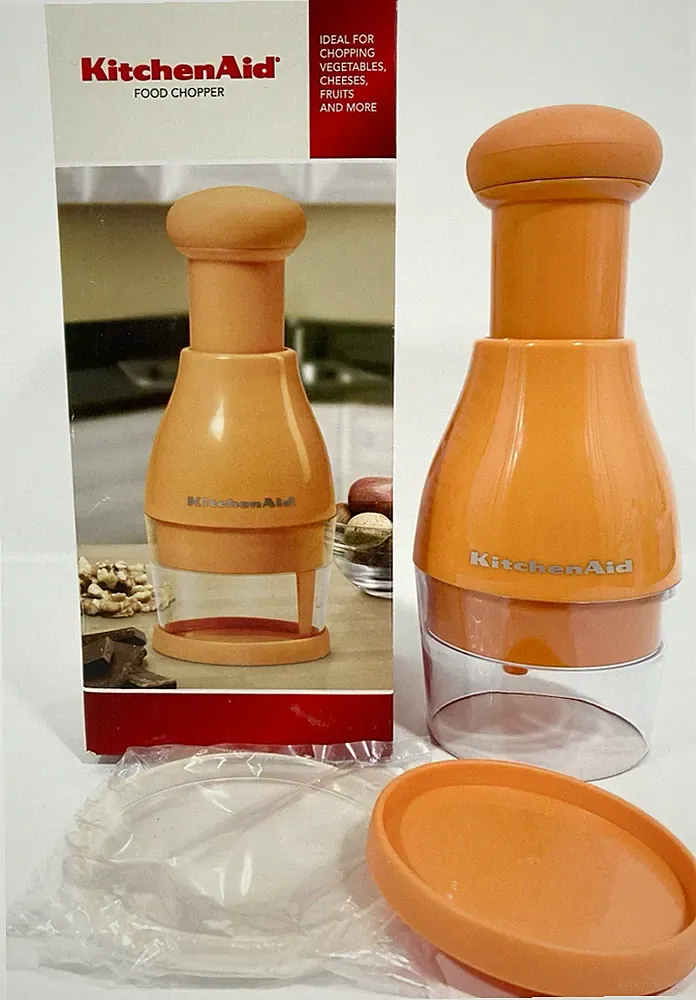 KitchenAid MANUAL Food Chopper Vegetables Fruits Stainless Steel Blades 2012 NEW