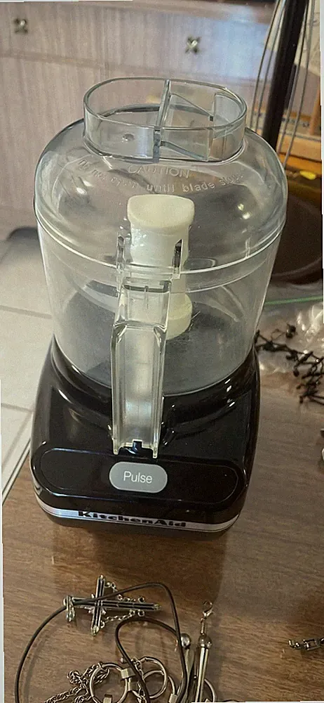KitchenAid Mini Food Processor 3.5 Cup Pulse 1-Speed Black/Clear Base Bowl Lid