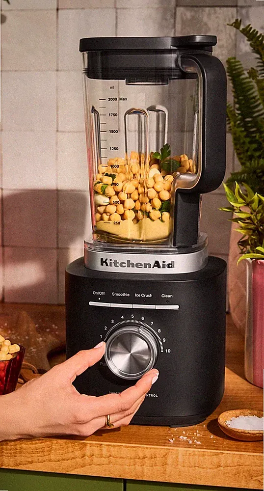 KitchenAid Pure Power Blender 68 oz 1700W Black 3-Speed 4-Blade Vent